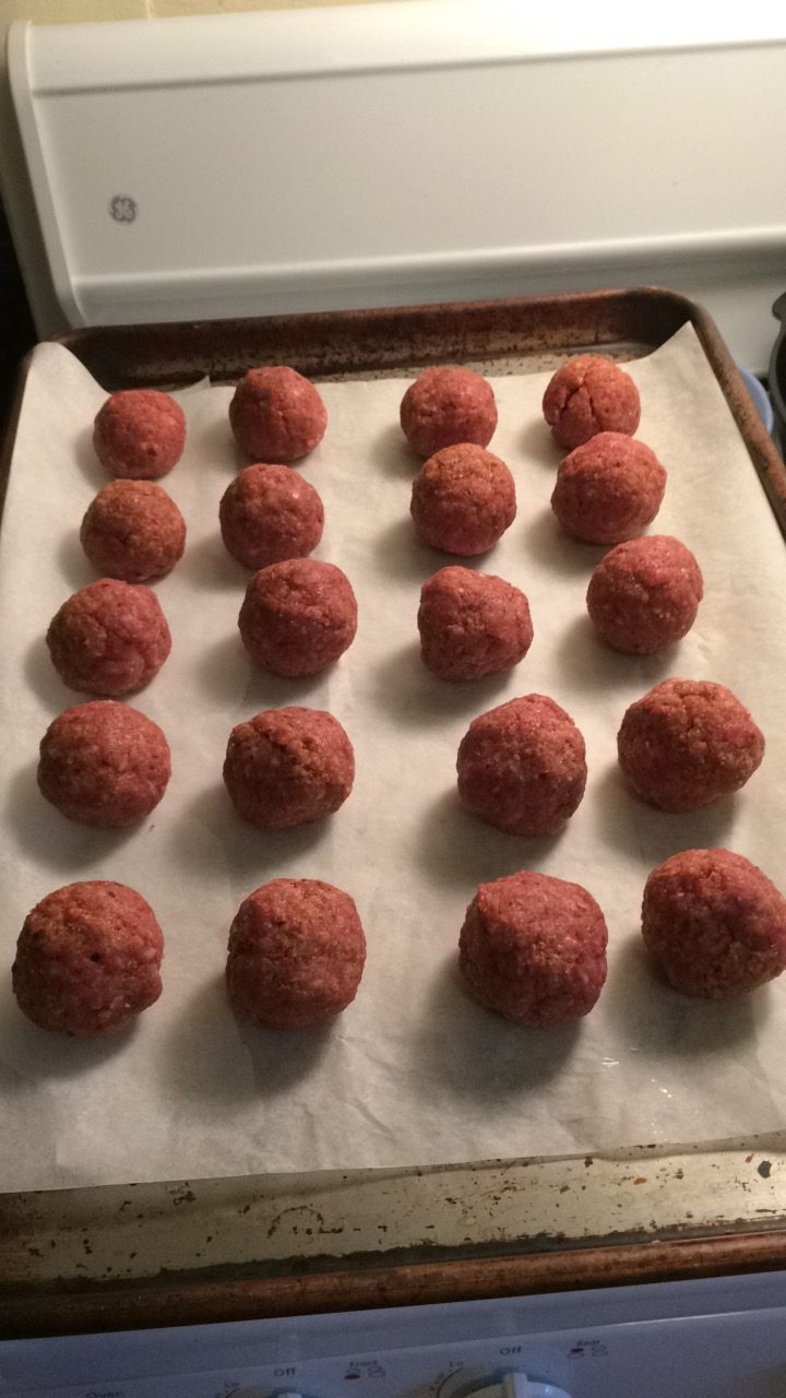 Meatballs oven ready