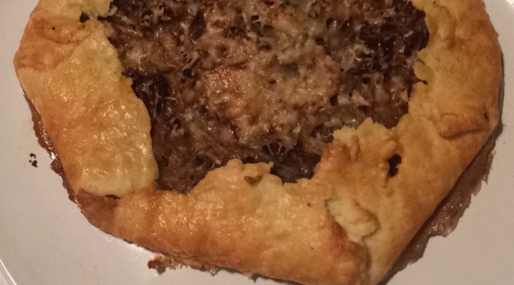 Caramelized Onion Galette with Thyme and Sun Dried Tomatoes