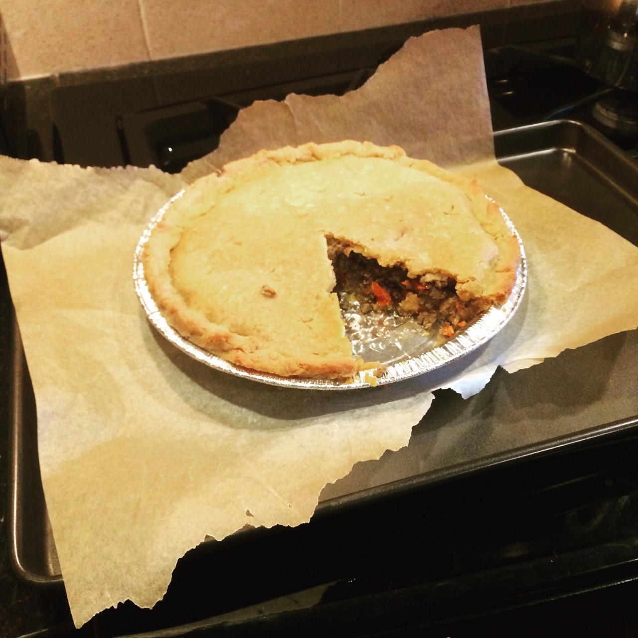 Beef Empanada Pie with Gluten Free Dough