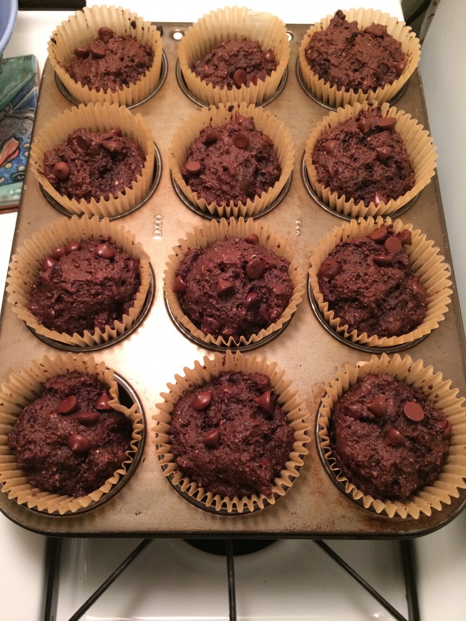 Gluten-free, Dairy-free, Double Chocolate Protein Muffins