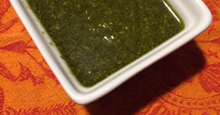 Chimichurri Sauce with Cilantro
