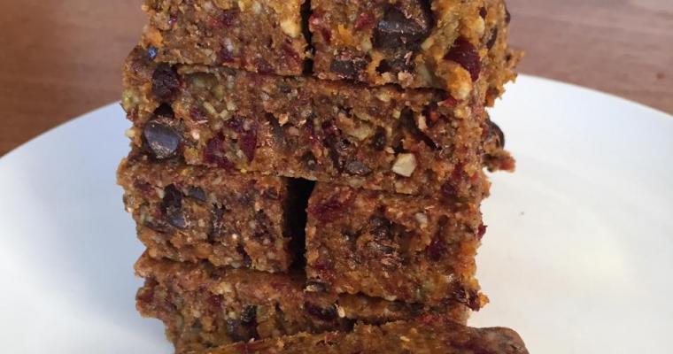 Apricot Cranberry Energy Bars – No Bake